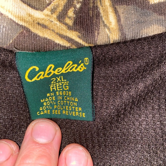 Cabela’s heavyweight 1/4 zip pullover. Max 4 camo. Size 2xl - Picture 3 of 7